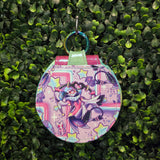 Pastel Fizzarolli Round Keychain Wallet Pouch