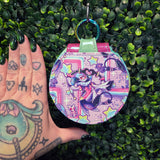 Pastel Fizzarolli Round Keychain Wallet Pouch
