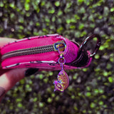 Trash Opossum Babe Round Keychain Wallet Pouch