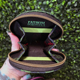 Fire Fox 'Mon Damask Round Keychain Wallet Pouch