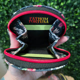 Trash 'Mon Round Keychain Wallet Pouch