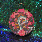 Sprited Sakura Round Keychain Wallet Pouch