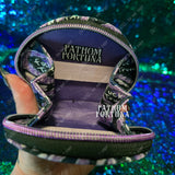 F*** Tr**p Cake Round Keychain Wallet Pouch