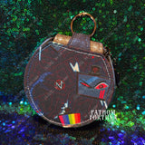 Vox Heads Round Keychain Wallet Pouch