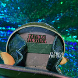 Ozzie's Wallpaper Round Keychain Wallet Pouch