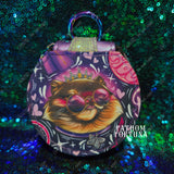 Princess Donut DCC Round Keychain Wallet Pouch