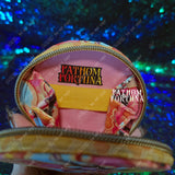 Queen Bee Round Keychain Wallet Pouch