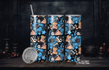 Blue Gaming Baddie 20oz Stainless Steel Insulated Drink Tumbler Made To Order