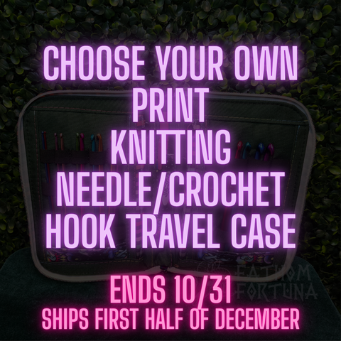 CYOP Knitting Needle/Crochet Hook Zip Case PREORDER SHIPS EARLY DECEMBER