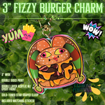 Fizzy Burger Time Acrylic Keychain Charm