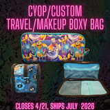 PREORDER CYOP Travel & Makeup Bag Zip Case SHIPS JULY 2026
