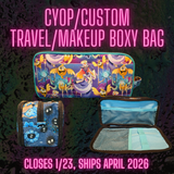 PREORDER CYOP Travel & Makeup Bag Zip Case SHIPS APRIL 2026
