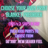 Choose Your Own Print Blanket PREORDER - SHIPS MAY 2026