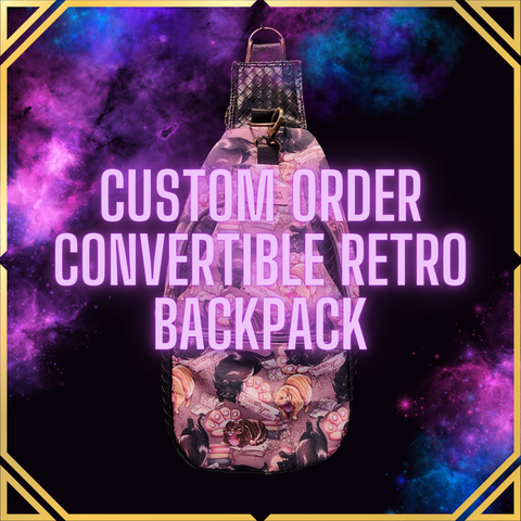 Custom Retro Convertible Backpack