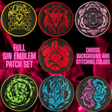 Sin Emblem SET Embroidered Patch MADE TO ORDER