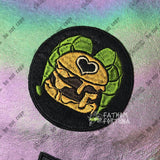 Fizzarolli Burger Pirate Flag Embroidered Patch Helluva Boss