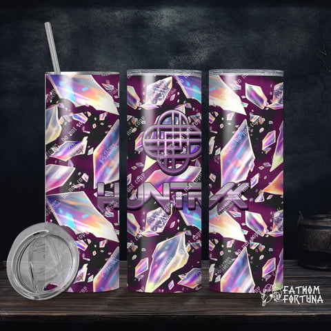 Broken Glass Emblems Berry 20oz Stainless Steel Insulated Drink Tumbler Made To Order