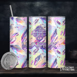 Broken Glass Emblems Rainbow 20oz Stainless Steel Insulated Drink Tumbler Made To Order