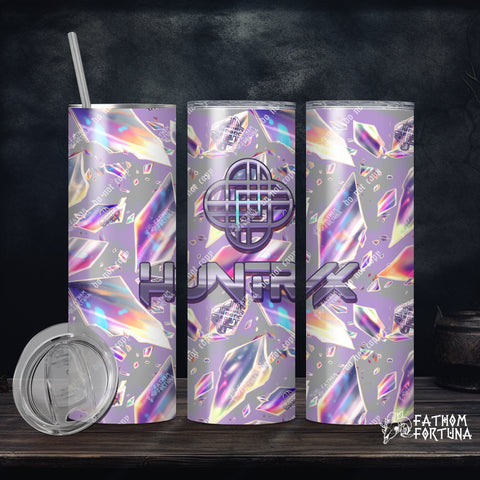 Broken Glass Emblems Platinum 20oz Stainless Steel Insulated Drink Tumbler Made To Order
