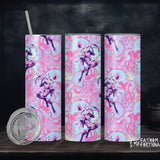 Queen Bee Cotton Candy 20oz Stainless Steel Insulated Drink Tumbler Made To Order