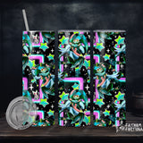 Neon Fizzy Star 20oz Stainless Steel Insulated Drink Tumbler Made To Order