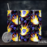 DCC Skulls & Explosions 20oz Stainless Steel Drink Tumbler Made To Order