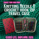 CYOP Knitting Needle/Crochet Hook Zip Case PREORDER SHIPS APRIL 2026