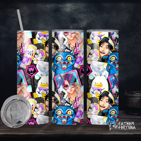 KDH Demon Bad Boy Collage 20oz Stainless Steel Insulated Drink Tumbler Made To Order