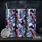 Demon Boy & Tiger Grey 20oz Stainless Steel Insulated Drink Tumbler Made To Order