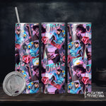 Demon Boy & Tiger Bright 20oz Stainless Steel Insulated Drink Tumbler Made To Order
