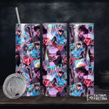 Demon Boy & Tiger Bright 20oz Stainless Steel Insulated Drink Tumbler Made To Order