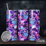 Demon Boy & Tiger Galaxy 20oz Stainless Steel Insulated Drink Tumbler Made To Order