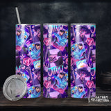 Demon Boy & Tiger Galaxy 20oz Stainless Steel Insulated Drink Tumbler Made To Order