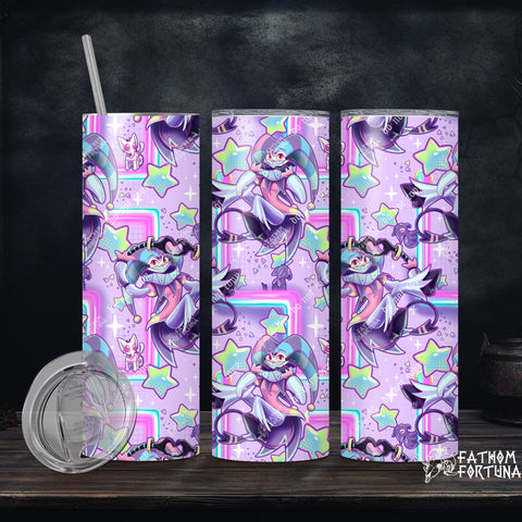 Pastel Fizzy Star 20oz Stainless Steel Insulated Drink Tumbler Made To Order