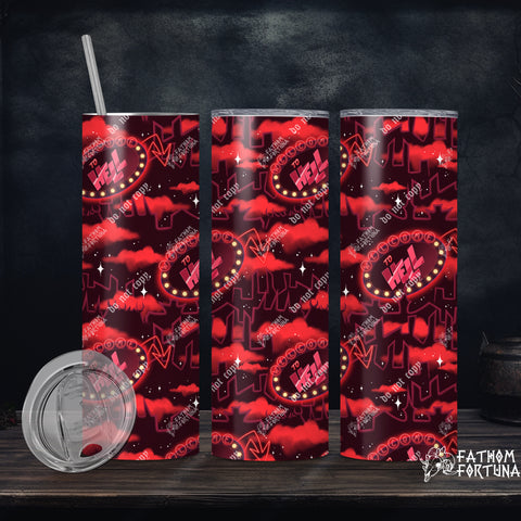 Pentagram City Dark 20oz Stainless Steel Insulated Drink Tumbler Made To Order