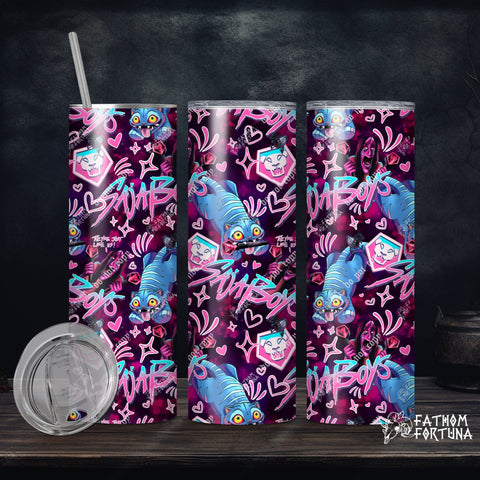 Demon Boy Band Stans Magenta 20oz Stainless Steel Insulated Drink Tumbler Made To Order
