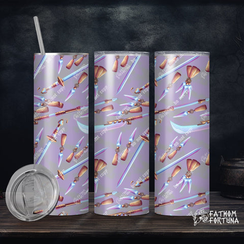 A Hunter's Tools Platinum 20oz Stainless Steel Insulated Drink Tumbler Made To Order