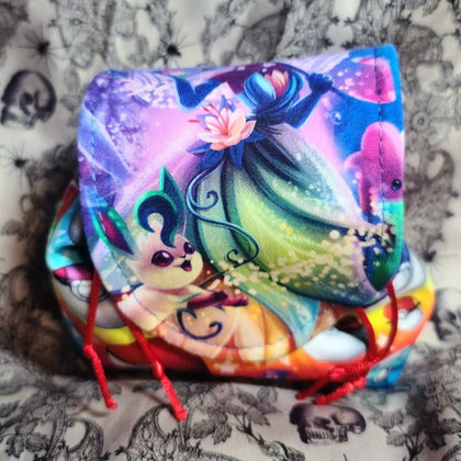 Frog Princess & Leaf Dog Dice Pouch Clearance