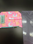 Pink Magical Girl Weapons Pocket Pal Mini Travel Wallet REVERSED