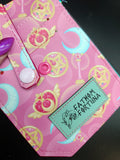 Pink Magical Girl Weapons Pocket Pal Mini Travel Wallet REVERSED