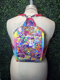 90's Rainbow Stickers Mini Backpack Sling Security Bag