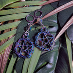 Rainbow Pentacle Earrings