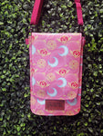 Pink Magical Girl Wands Slim Crossbody Bag WINDOWED BACK