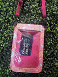 Pink Magical Girl Wands Slim Crossbody Bag WINDOWED BACK