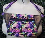 Sunset Skulls Convertible Bum Bag Fanny Pack Crossbody Purse Clearance